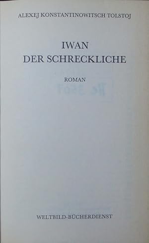 Immagine del venditore per Iwan der Schreckliche. Roman. venduto da Antiquariat Bookfarm