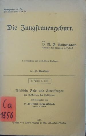 Seller image for Die Jungfrauengeburt. for sale by Antiquariat Bookfarm