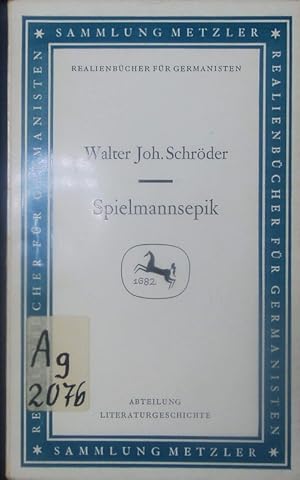 Bild des Verkufers fr Spielmannsepik. zum Verkauf von Antiquariat Bookfarm