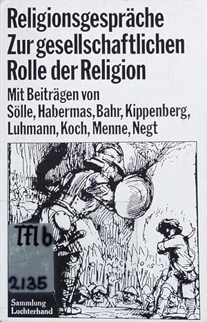 Bild des Verkufers fr Religion und Gesellschaft. zum Verkauf von Antiquariat Bookfarm