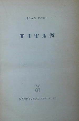 Bild des Verkufers fr Titan II. zum Verkauf von Antiquariat Bookfarm