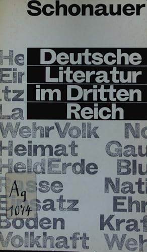Seller image for Deutsche Literatur im Dritten Reich. Versuch einer Darstellung in polemisch-didaktischer Absicht. for sale by Antiquariat Bookfarm