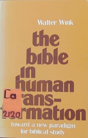 Bild des Verkufers fr The Bible in human transformation. zum Verkauf von Antiquariat Bookfarm