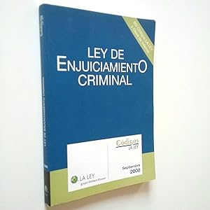 Bild des Verkufers fr Ley de Enjuiciamiento criminal zum Verkauf von MAUTALOS LIBRERA