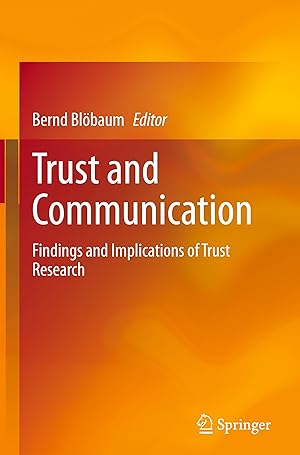 Imagen del vendedor de Trust and Communication a la venta por moluna