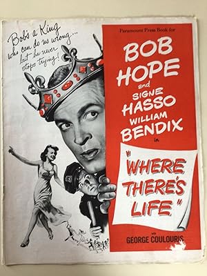Immagine del venditore per Where There's Life Pressbook 1949 Bob Hope, Signe Hasso, William Bendix venduto da AcornBooksNH