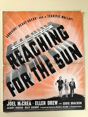 Immagine del venditore per Reaching for the Sun Pressbook 1941 Joel McCrea, Ellen Drew, Eddie Bracken venduto da AcornBooksNH