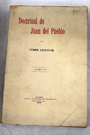 Imagen del vendedor de Doctrinal de Juan del Pueblo, tomo II a la venta por Alcan Libros