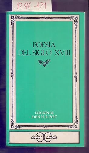 Imagen del vendedor de POESIA DEL SIGLO XVIII a la venta por Libreria 7 Soles