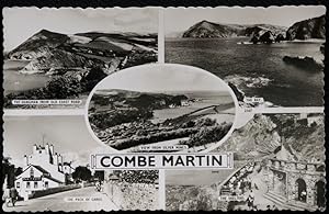 Combe Martin Devon Postcard Pack Of Cards Multiview Real Photo