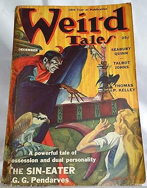 Seller image for Weird Tales. A Magazine of the Bizarre and Unusual. Volume 32. December, 1938. Number 6. for sale by Addyman Books