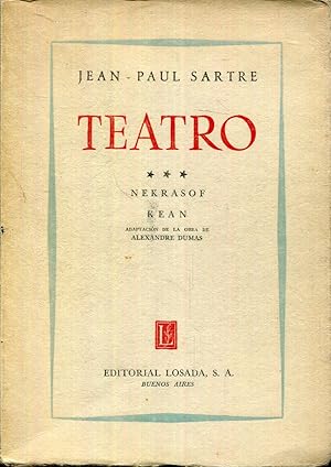 Image du vendeur pour Teatro III (3). Nekrasof (Nekrassov). Kean (adaptacin de la obra de Alexandre Dumas) mis en vente par Rincn de Lectura