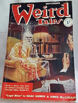 Seller image for Weird Tales. A Magazine of the Bizarre and Unusual. Volume 42. September, 1950. Number 6. for sale by Addyman Books