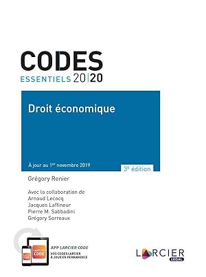 codes essentiels ; droit économique (édition 2020)