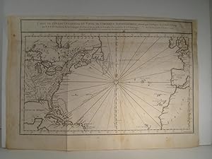 Carte de l'Océan Occidental et Partie de l'Amérique Septentrionale. Par N. Bellin Ing. de la Mari...