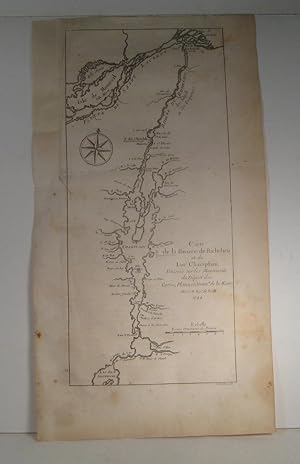 Carte de la rivière de Richelieu et du Lac Champlain. Par N. Bellin Ing. de la Marine, tiré de : ...