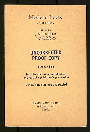 Bild des Verkufers fr Modern Poets Three zum Verkauf von Between the Covers-Rare Books, Inc. ABAA