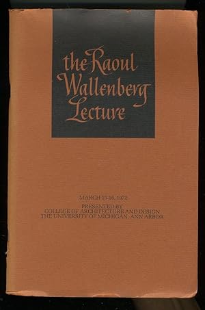 Immagine del venditore per ARCHITECTURE as HUMANE ART. The Raoul Wallenberg Lecture venduto da Daniel Liebert, Bookseller