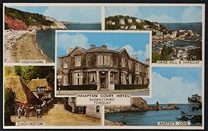 Babbacombe Postcard Devon Hampton Court Hotel Torquay