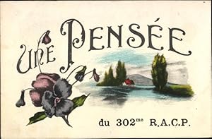 Ansichtskarte / Postkarte Frankreich, Une Pensee du 302me R.A.C.P.