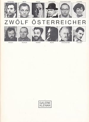 Seller image for Zwlf sterreicher ; Attersee, Brus, Frank / Galerie Klewan; [erschienen anlsslich der Ausstellung der Galerie Klewan, Mnchen, 17.03.-30.04.1983] for sale by Licus Media