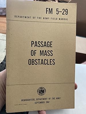 army field manual FM 5-29 passage of mass obstales