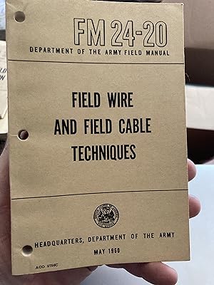 FM 24-20 field wire and field cable techniques