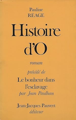 Bild des Verkufers fr Histoire d'O. zum Verkauf von Librairie Les Autodidactes - Aichelbaum