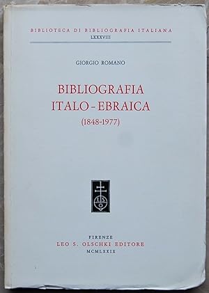 BIBLIOGRAFIA ITALO EBRAICA. (1848 1977).