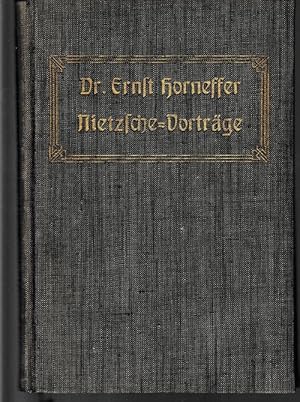 Bild des Verkufers fr Nietzsche-Vortrge. zum Verkauf von Antiquariat Puderbach