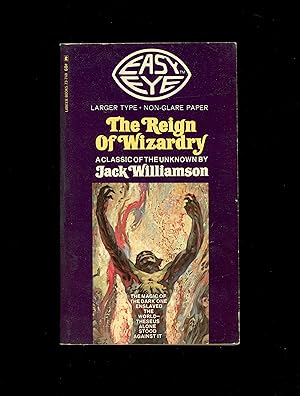 Image du vendeur pour The Reign of Wizardry, Occult Novel by Jack Williamson, Mediterranean Mythology & Ancient History Reimagined 1968 Lancer Books Easy Eye Edition, Large Type Text. Vintage Paperback Reprint mis en vente par Brothertown Books