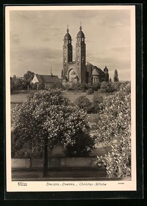 Bild des Verkufers fr Foto-Ansichtskarte Walter Hahn, Dresden, Nr. 13063: Dresden, Ansicht Christus-Kirche in Strehlen zum Verkauf von Bartko-Reher