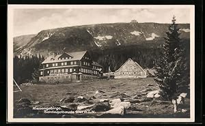 Ansichtskarte Schlingelbaude, Berghütte im Riesengebirge