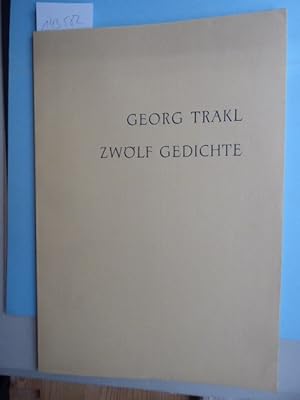 Zwölf Gedichte. Lithografien: Otto Georg Liebsch.