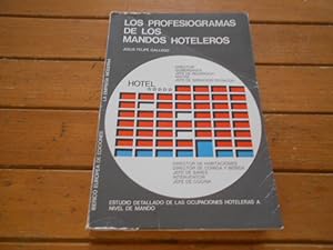 Imagen del vendedor de Los profesiogramas de los mandos hoteleros a la venta por Librera Camino Bulnes