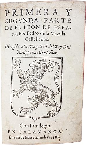 Image du vendeur pour Primera y segunda parte de el Leon de Espaa. mis en vente par Richard C. Ramer Old and Rare Books