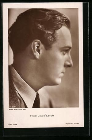 Bild des Verkufers fr Ansichtskarte Schauspieler Fred Louis Lerch blickt vertrumt zur Seite zum Verkauf von Bartko-Reher