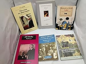 Imagen del vendedor de PACK Grandes de la Literatura, SEIS LIBROS: Reginald en Rusia / Diario de un hombre de 50 aos / La inocentada del acorazado. La sociedad / Una pena en observacin / 1912+1 / Mi padre y yo a la venta por Libros Angulo