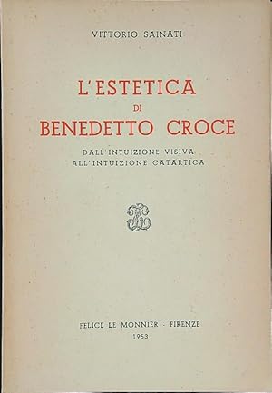 Bild des Verkufers fr L'estetica di Benedetto Croce zum Verkauf von Librodifaccia