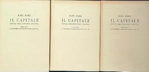Il capitale. Libro primo. 3vv
