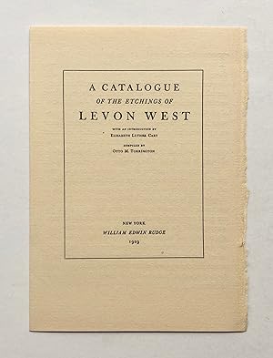 Immagine del venditore per A Catalogue of the Etchings of Levon West [announcement] venduto da George Ong Books