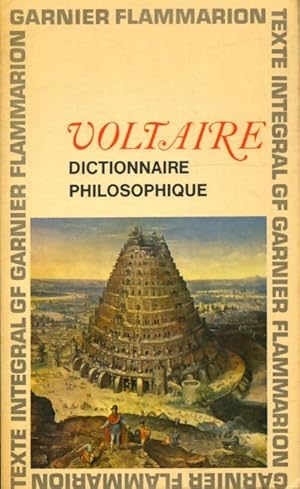 Image du vendeur pour Dictionnaire philosophique - Voltaire mis en vente par Book Hmisphres