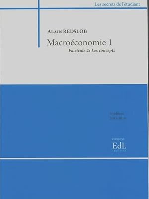 Seller image for Macro?conomie 1 fascicule 2 - Alain Redslob for sale by Book Hmisphres