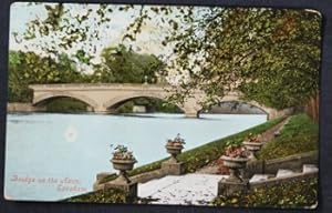 Evesham Postcard Avon Bridge Vintage 1910
