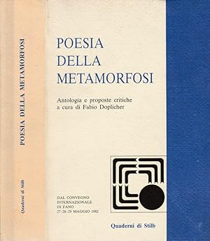 Bild des Verkufers fr Poesia della metamorfosi zum Verkauf von Biblioteca di Babele