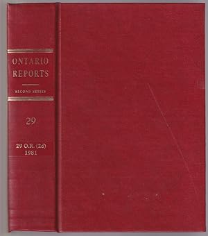 Imagen del vendedor de Ontario Reports (Second Series) Vol. 29 a la venta por Riverwash Books (IOBA)