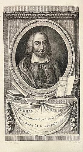 Bild des Verkufers fr Oeuvres philosophiques et politiques de Thomas Hobbes. zum Verkauf von Bonnefoi Livres Anciens