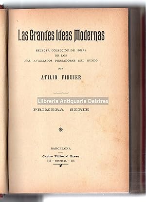 Imagen del vendedor de Las Grandes Ideas Modernas. Selecta coleccin de ideas de los ms avanzados pensadores del mundo. Primera y segunda serie. a la venta por Llibreria Antiquria Delstres