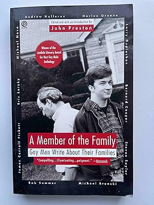 Imagen del vendedor de Member of the Family: Gay Men Write About Their Families a la venta por Jake's Place Books
