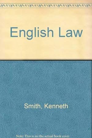 Imagen del vendedor de English Law a la venta por WeBuyBooks